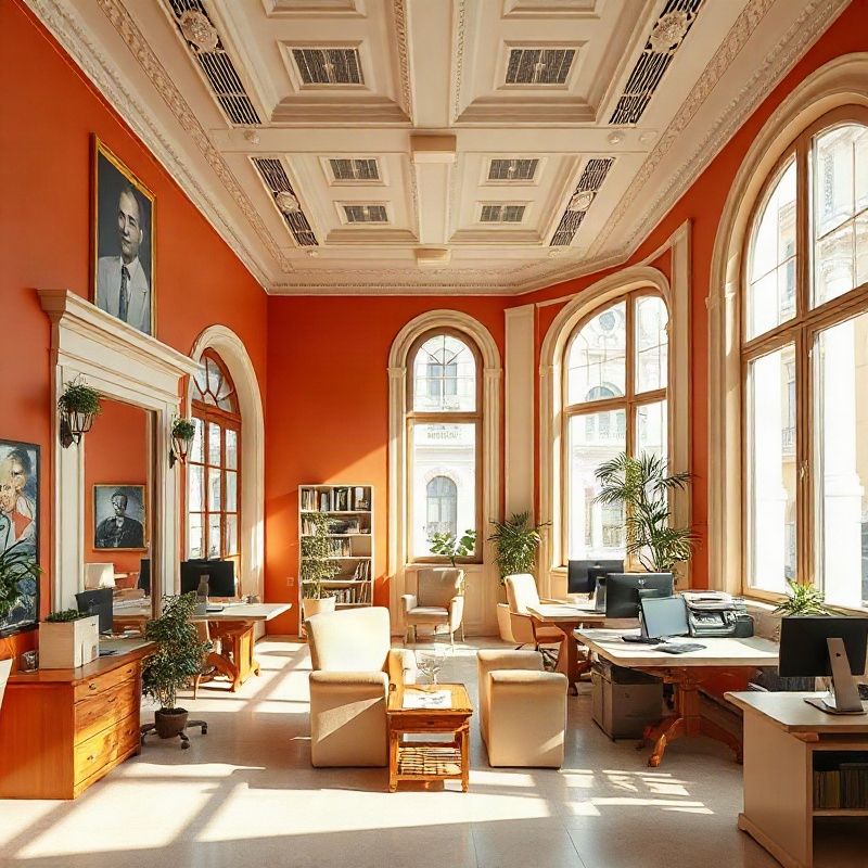 Interior de la redacción de Recordagazette en Montevideo